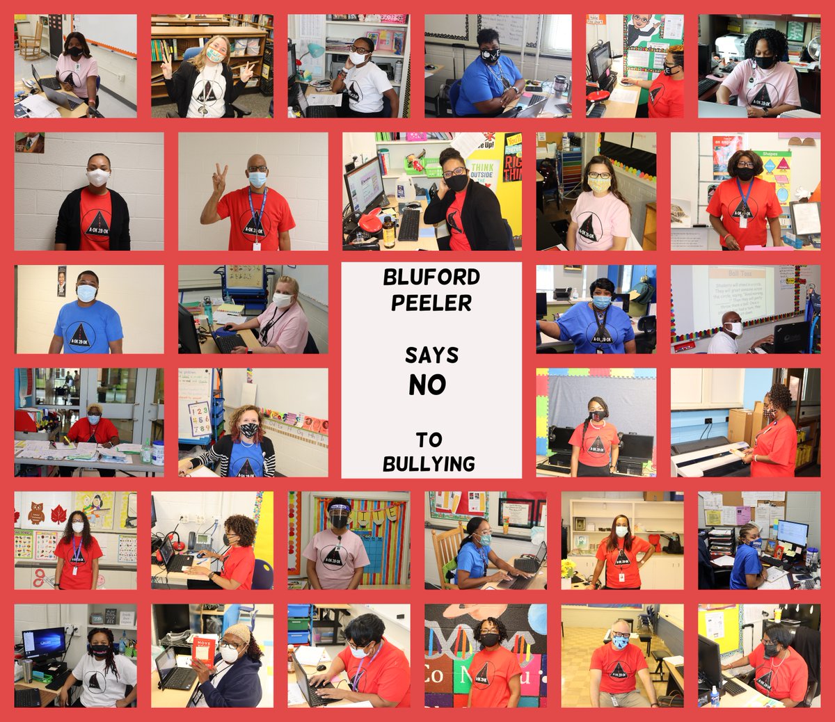 Bluford_STEM's tweet photo. At @BlufordPeeler STEAM Academy, we are a bully-free zone! We are against bullying! #SayNoToBullying #WeWillStayUnited  @JohnitaReadus @KesandraFarmer https://t.co/K0nUUsf0h7