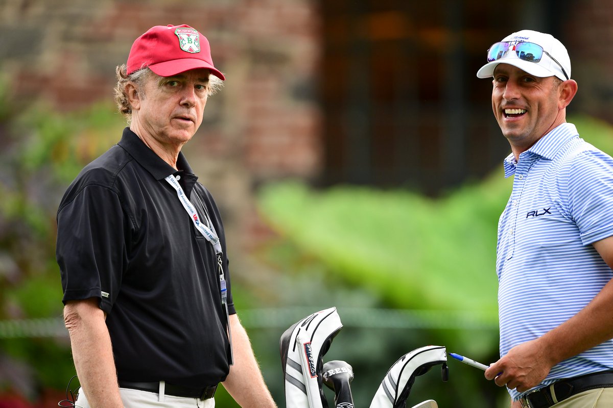TSNGolf's tweet photo. Danny Noonan caddying again!! Actor Michael O'Keefe from the movie Caddyshack is back on the bag for PGA Professional Danny Balin for Monday and Tuesday https://t.co/Q9wa3mZVtv