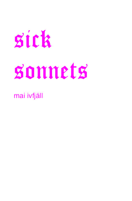 p_cunning's tweet photo. [1 of 2] Coming this fall from #RadioactiveCloud:

SICK SONNETS by @sorrowwork 

A chapbook handbound &amp; silkscreened by @JSyersak &amp; yours truly!

https://t.co/PvK5RqTljU

#Poetry #Poems #NewBooks #Sonnets #Leeloo #BillyPilgrim #Anthropocene #Bees https://t.co/q1LPZ5yzcA