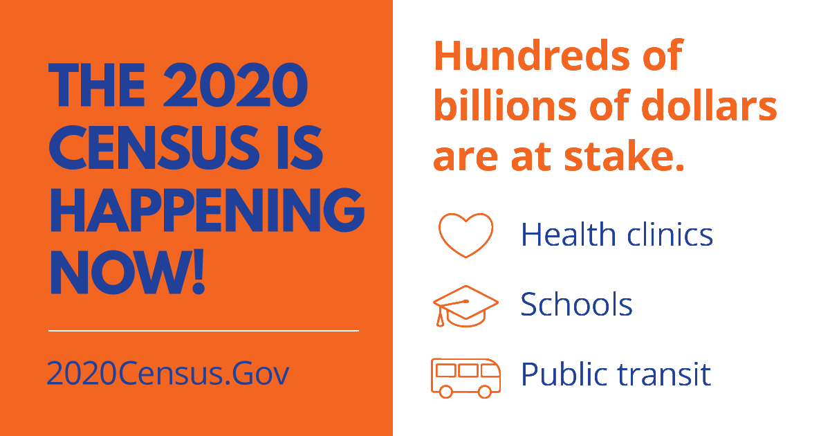 The census helps determine how resources are allocated to our community each decade. Do your part to be counted by September 30 by visiting 2020census.gov.