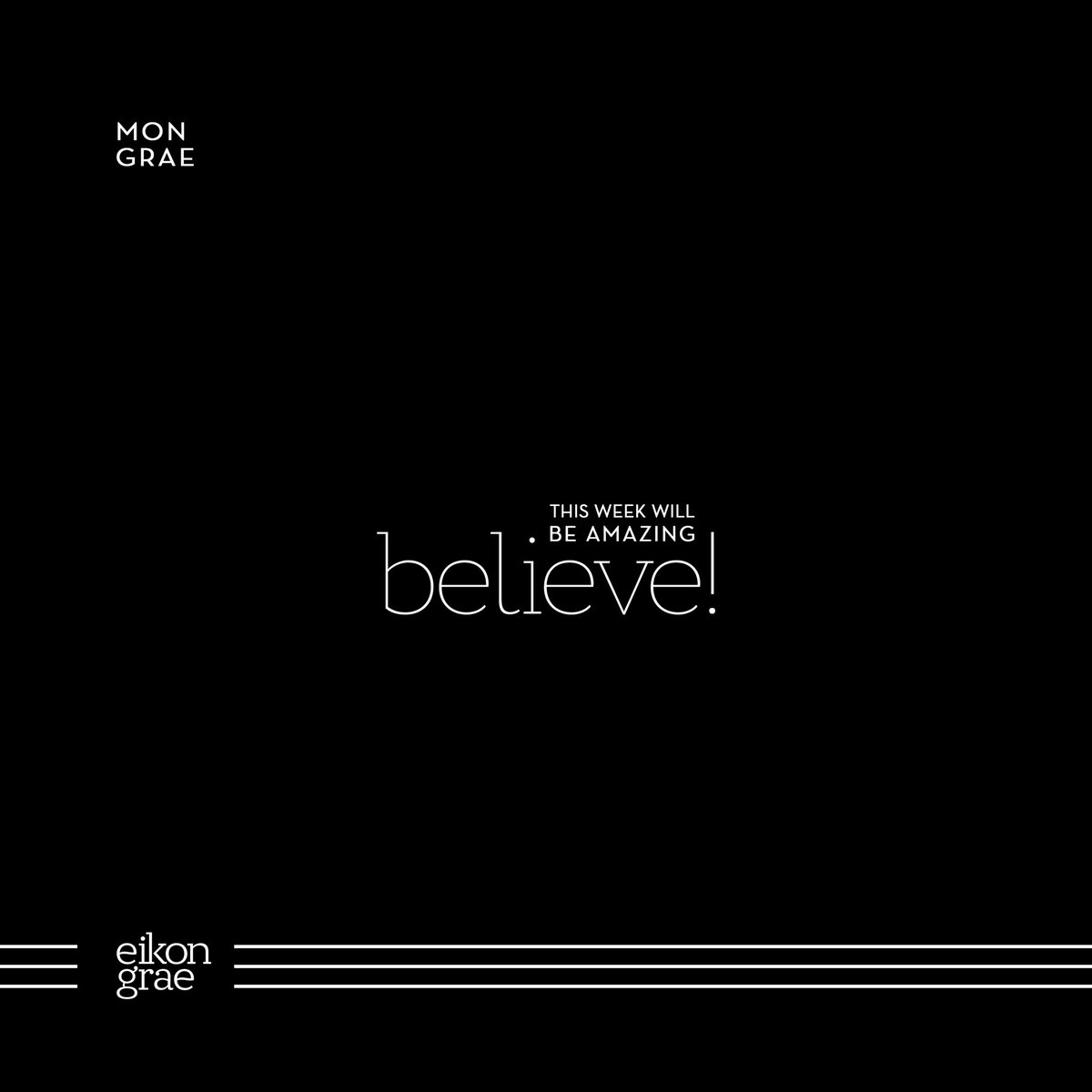 EikonGrae's tweet photo. We are very excited about this week. We believe everything is possible this week and you should too.

Faith is an energy that has the capacity to deliver expectations no matter how heavy.
#faith #branding #brandagency #mondaymotivation 

 #MondayMotivation https://t.co/JbcSlc0Ynt