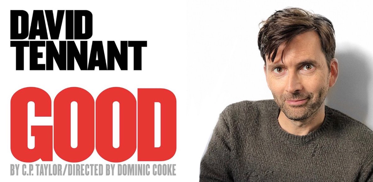 David_Tennant's tweet photo. [RT] #DavidTennant will star in the play Good from Wednesday 21st April 2021

https://t.co/hdhBOITNnp

#GoodThePlay https://t.co/JVmaJHeyGy