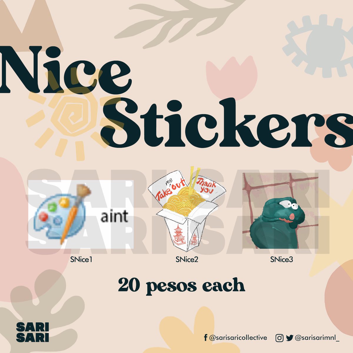 sarisarimnl_'s tweet photo. Note:
- All Stickers are estimated to be 2x2 in size.
- Link for ordering is on our bio!
#SariSariMNL
#ComebackForACause https://t.co/ZXQs3FGL3q