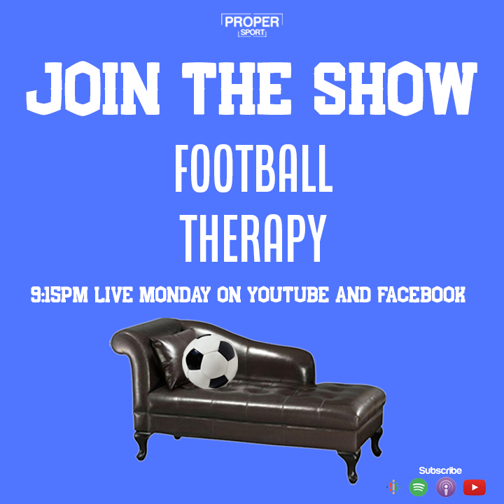 TherapyFooty's tweet photo. Fancy joining the show tonight live on YouTube and Facebook?

Click the link below after 9:30pm

https://t.co/yZ3QyHFE6w

‼️ Must be wearing headphones/earbuds 🎧

YouTube:  https://t.co/qK5MrSwCSb

Facebook: https://t.co/FKpdt7BEOS

With @ProperSport @SamBrydges @Dom_Leeds https://t.co/dUA5VcAriK