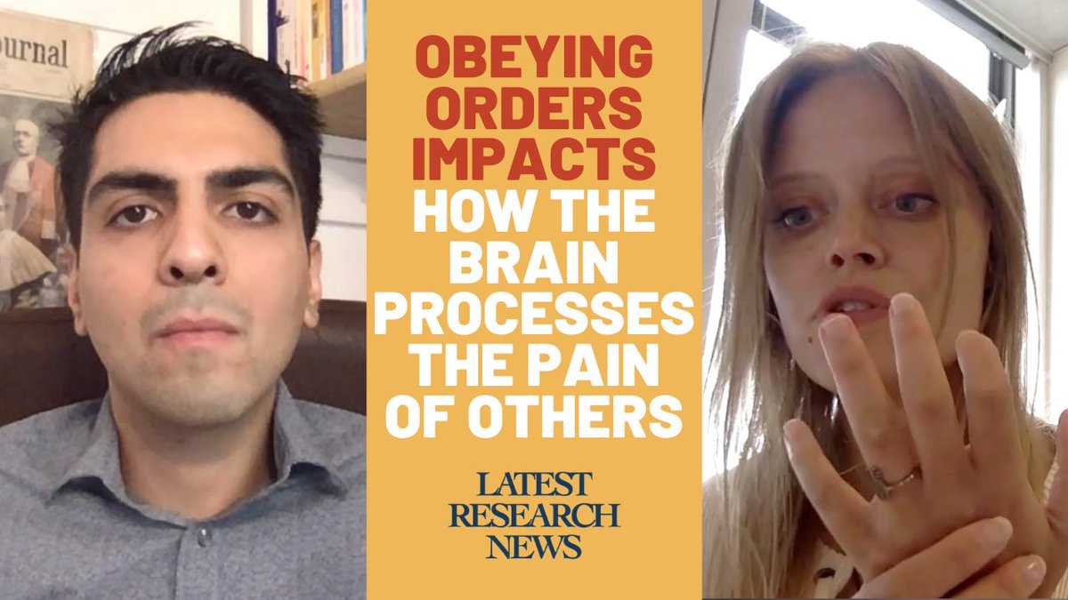 ‘Just Following Orders’: Experimental Brain Study Shows How Obeying Orders Dulls Our Empathy

In this Episode of UNPACKED we interview  <a href="/CasparEmilie/">Emilie Caspar</a>, the leading author of a new study on how "obeying orders" affects the brain ➡️ youtu.be/_aNOZ8x3xMM

#Neuroscience #Scicomm