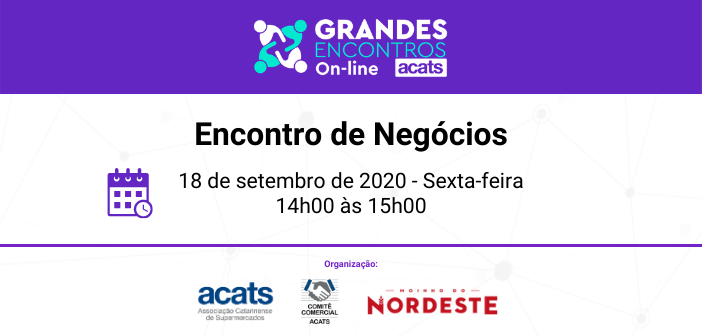 AcatsOficial's tweet photo. Acontece nesta sexta-feira (18.09) às 14h o segundo evento da série Grandes Encontros, desta vez com Leandro Martins de Souza, Gerente Comercial Nacional do Moinho do Nordeste, um dos principais fornecedores do setor e parceiro da ACATS.
Inscrições: https://t.co/hXNgRUmRKN
#Acats https://t.co/rA7Q7FuvPD