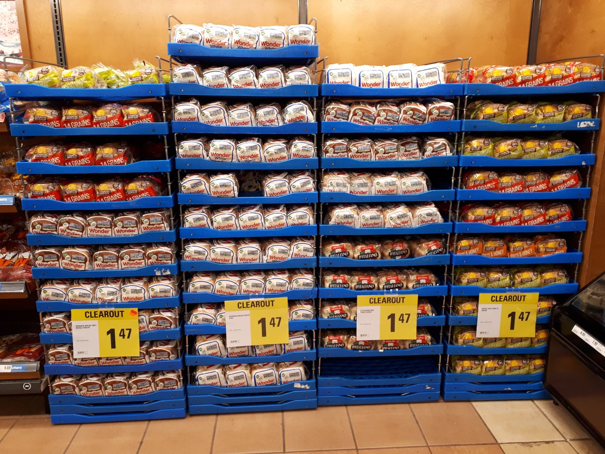 FoodProfessor's tweet photo. Grocers giving away bread these days. 

Most of us are making are own now. https://t.co/hlREScs00l