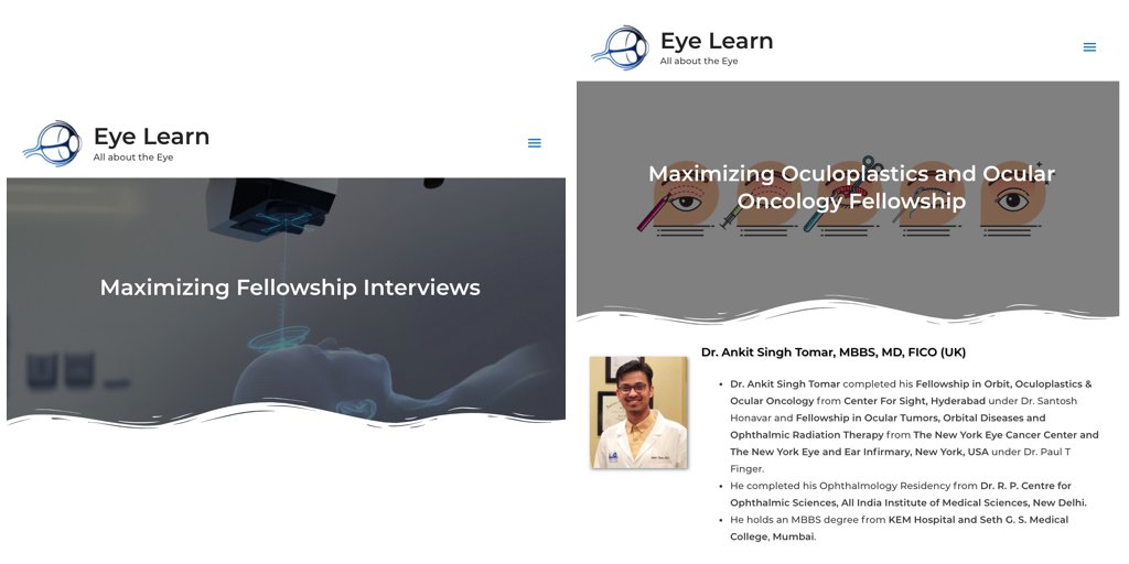 EyeLearn_in's tweet photo. How to maximize your Oculoplastics and Ocular Oncology Fellowship! - https://t.co/JiOdX75c3G

A big thank you to 𝗗𝗿. 𝗔𝗻𝗸𝗶𝘁 𝗦𝗶𝗻𝗴𝗵 𝗧𝗼𝗺𝗮𝗿 for the sharing!

FB - https://t.co/g7gwDtLef6
Insta - https://t.co/2Lyok53eFg

#eyelearn #oculoplastics #ocularoncology https://t.co/JhinbZa88K