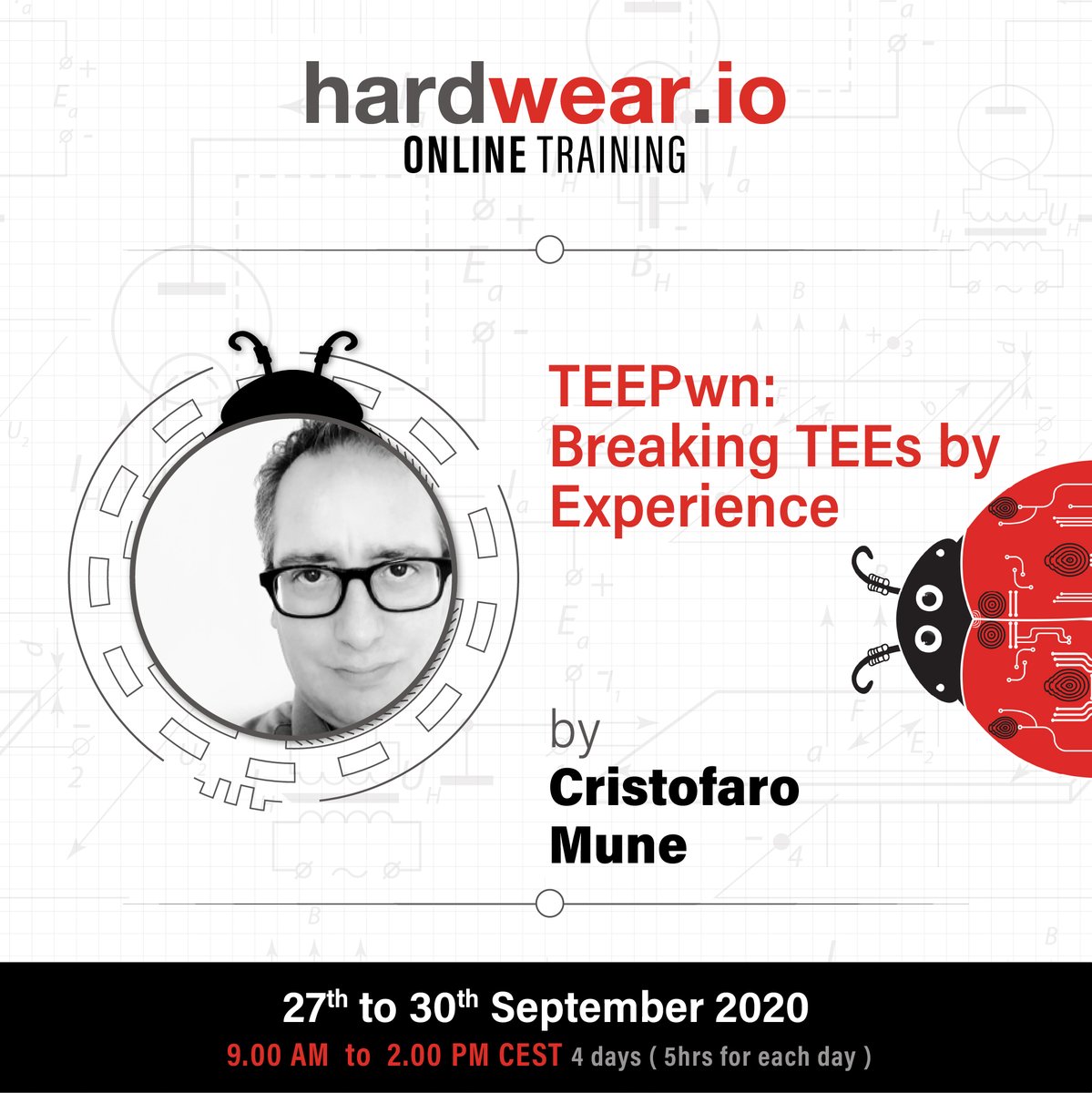 raelizecom's tweet photo. Our training experiences #TEEPwn and #BootPwn utilize a cloud-based VM in order to give attendees a flying start after which they can decide to run the containerized exercises locally as well.

Video: https://t.co/h0fsZdBy2N

Upcoming dates @hardwear_io : https://t.co/hNSr2B9HtM https://t.co/laX3tPwGEu