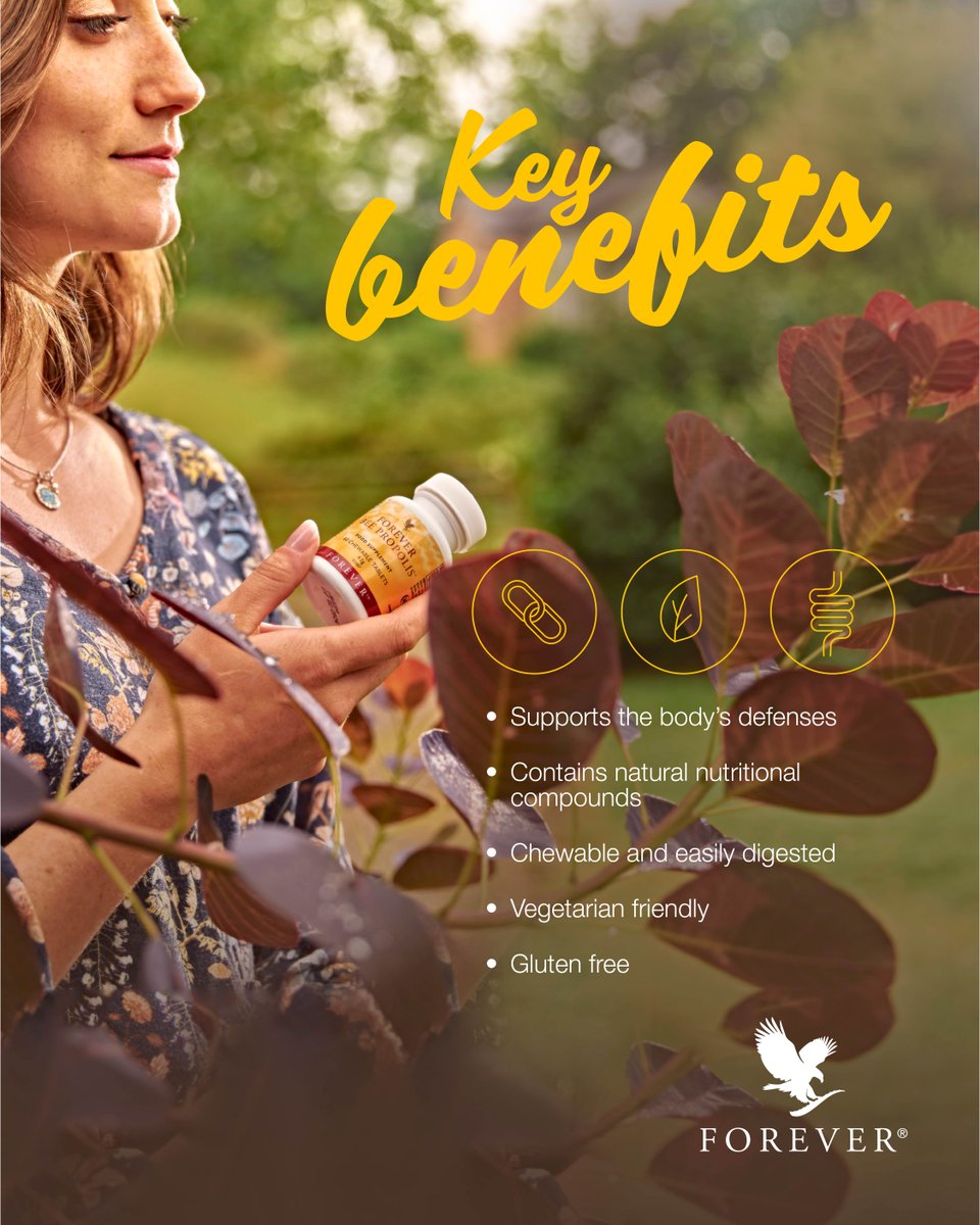 ForeverGlobalHQ's tweet photo. Forever Bee Propolis® is a natural supplement made from the material bees create to fortify and protect their hive. This natural substance has also been found to help boost immunity and combat the effects of free radicals! https://t.co/Vuz5pL843z