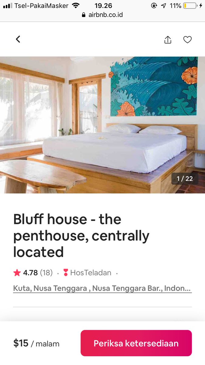 _doraredre's tweet photo. Bisa kalian pesan di airbnb ya .. https://t.co/c4bWfuANjg