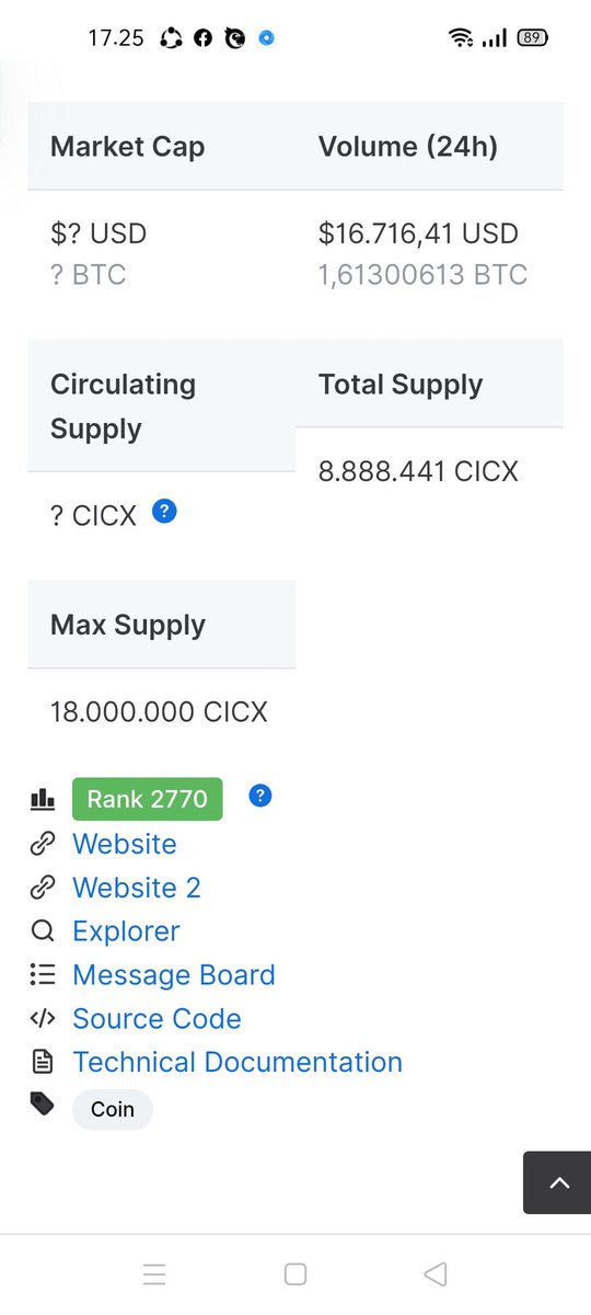 Wandi63075533's tweet photo. Cicoin / CICX has appeared on CMC.😍 Original Indonesian Coin💯 💪💪🔥🔥
Website https://t.co/ti4e72GHHZ
Exchange https://t.co/87LfGmCewz
#Cicoin #CICX #Real_Coin https://t.co/EE8fKjXiBX