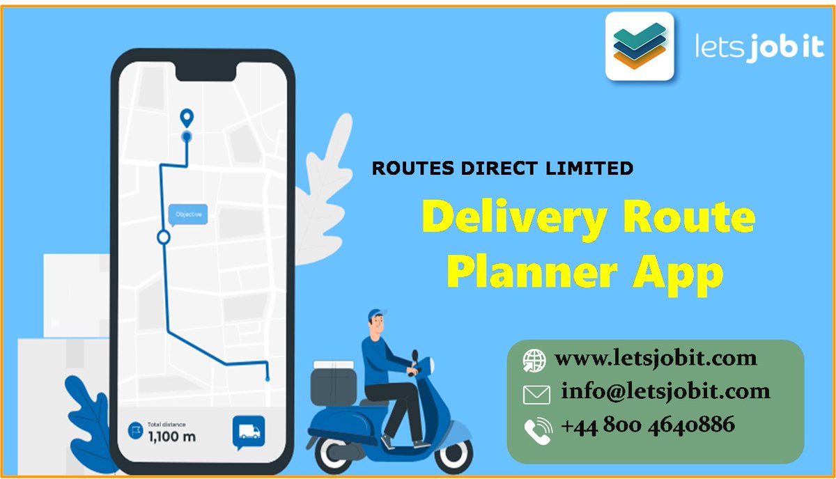 LetsJobItUK's tweet photo. If you are always wanted to use a three in one #DeliveryRoutePlannerApp, then Lets Job it has announced just for you. Use this amazing delivery route planner app and take your logistics business to the next level in no time.
#BestDeliveryRoutePlannerApp
@LetsJobItUK https://t.co/LUcSfdLnsb