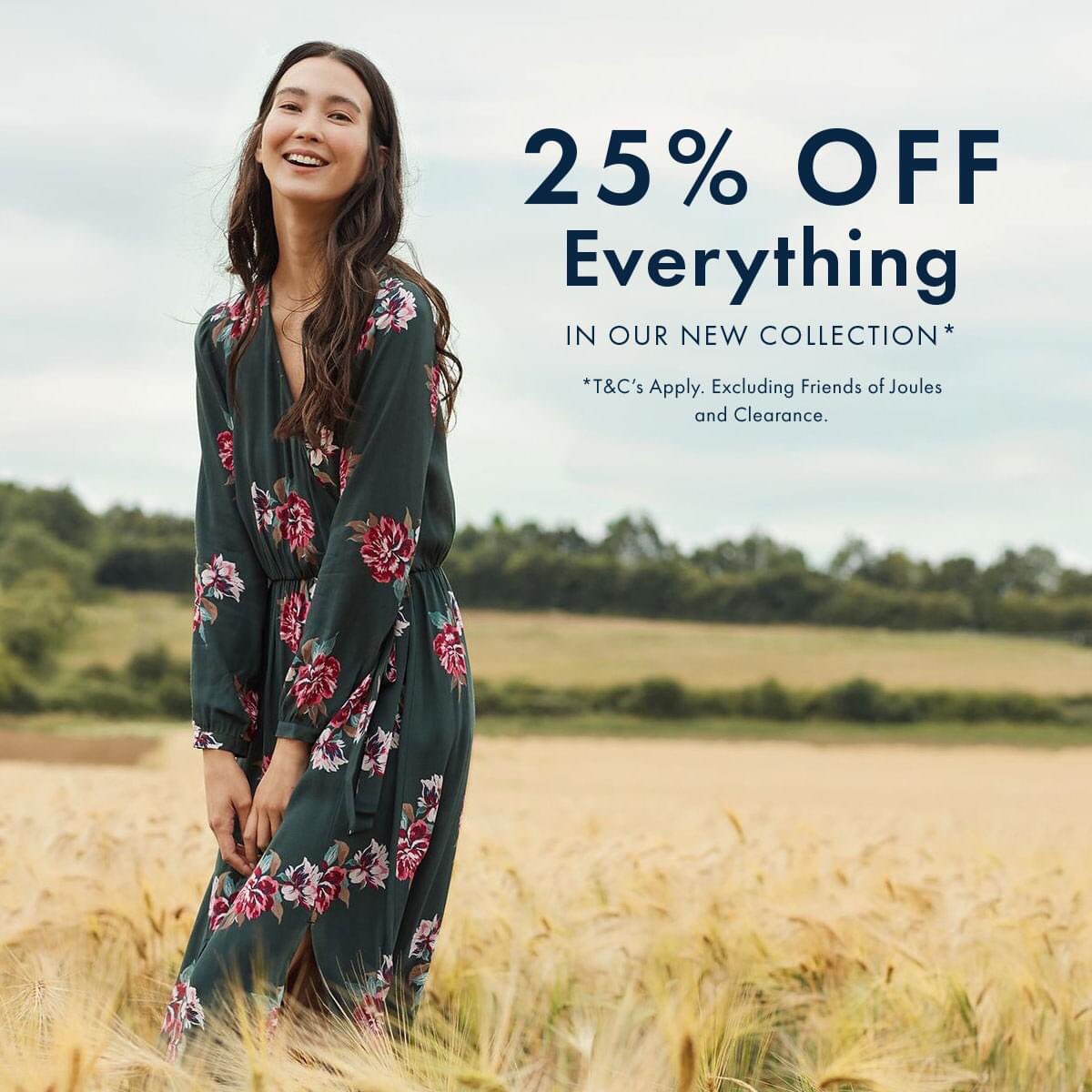 JoulesWS's tweet photo. HURRY! Our whopping 25% OFF our new season collections ends TODAY! Pop down to the high street to see us and grab a new season bargain for your Autumn/Winter wardrobe - we're open till 5pm! 🍃⭐️ https://t.co/JUceHZrPGE