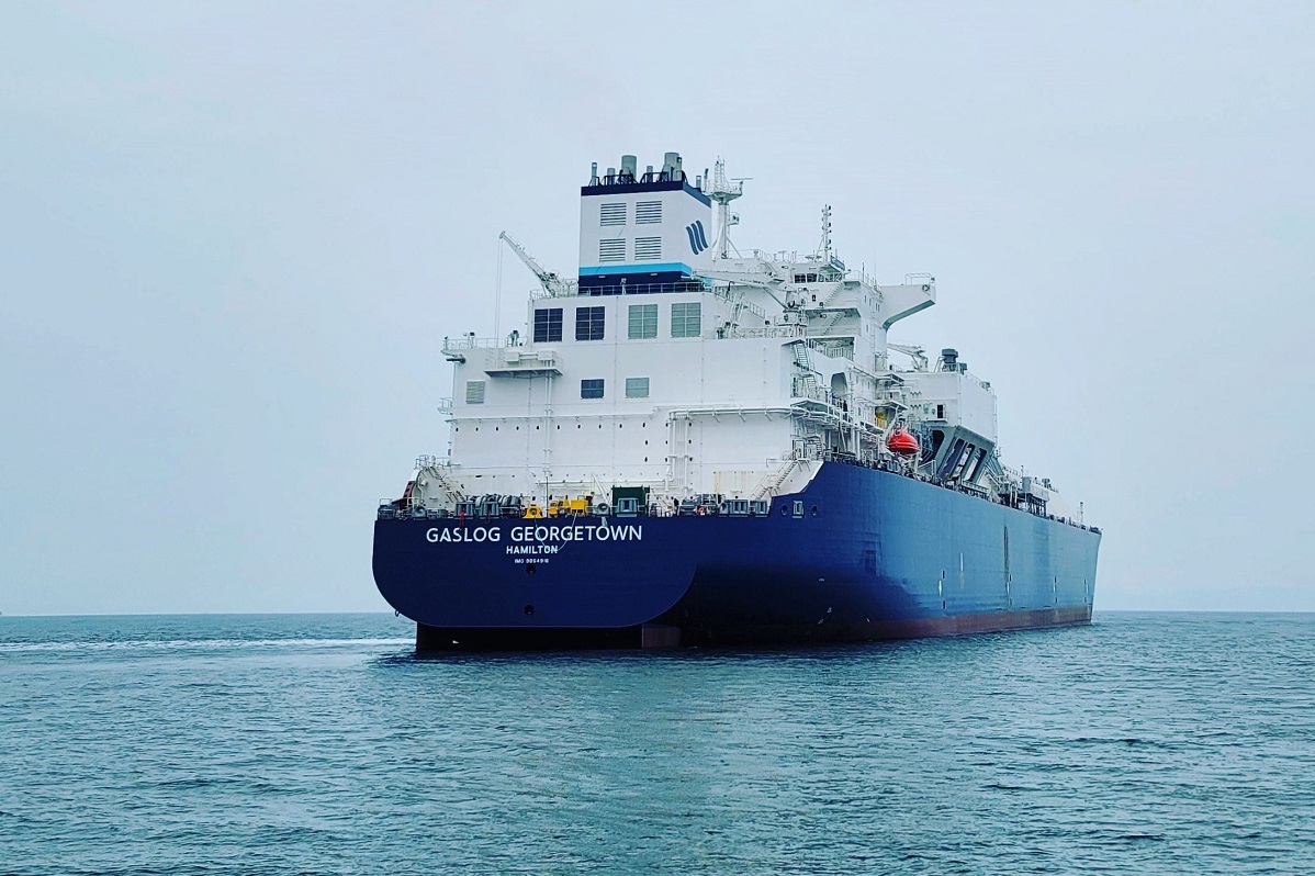 VesselFinder's tweet photo. GasLog’s LNG newbuild GasLog Georgetown starts sea trials
https://t.co/5BroHcY9o2 #GasLogGeorgetown #GasLog #SamsungHeavyIndustries #SHI #SeaTrials #LNG #LNGCarrier https://t.co/b81QZ9xAWJ