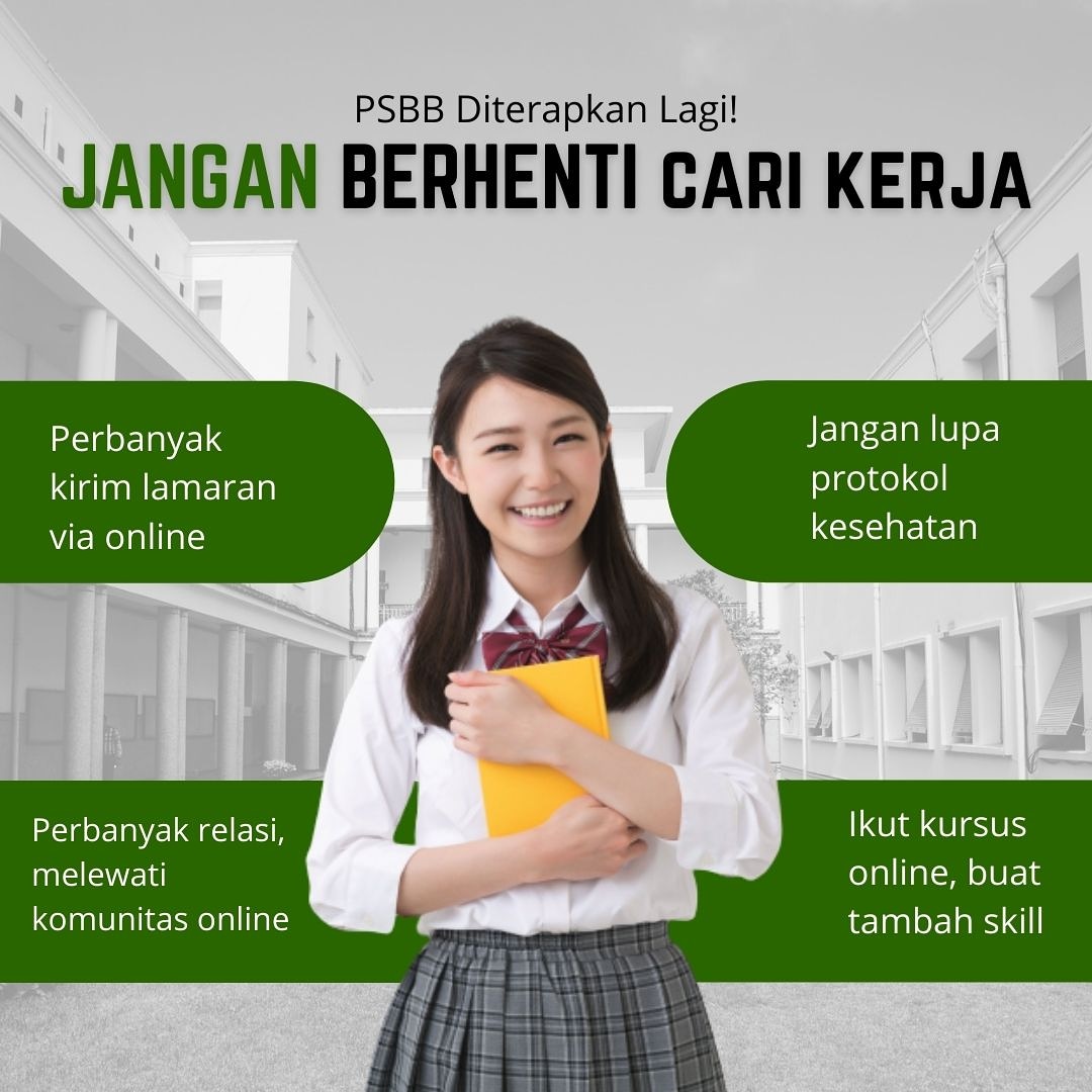 52Putriandini's tweet photo. Para nestapa, kita emang sulit cari kerja tapi bukan berarti kita berhenti cari kerja. Apalagi PSBB diterapkan lagi, bukan saatnya kita gantungin lagi lamarannya, nah ini yang harus kita terapkan kembali dalam menghadapi PSBB! https://t.co/8rIKEWsFxy