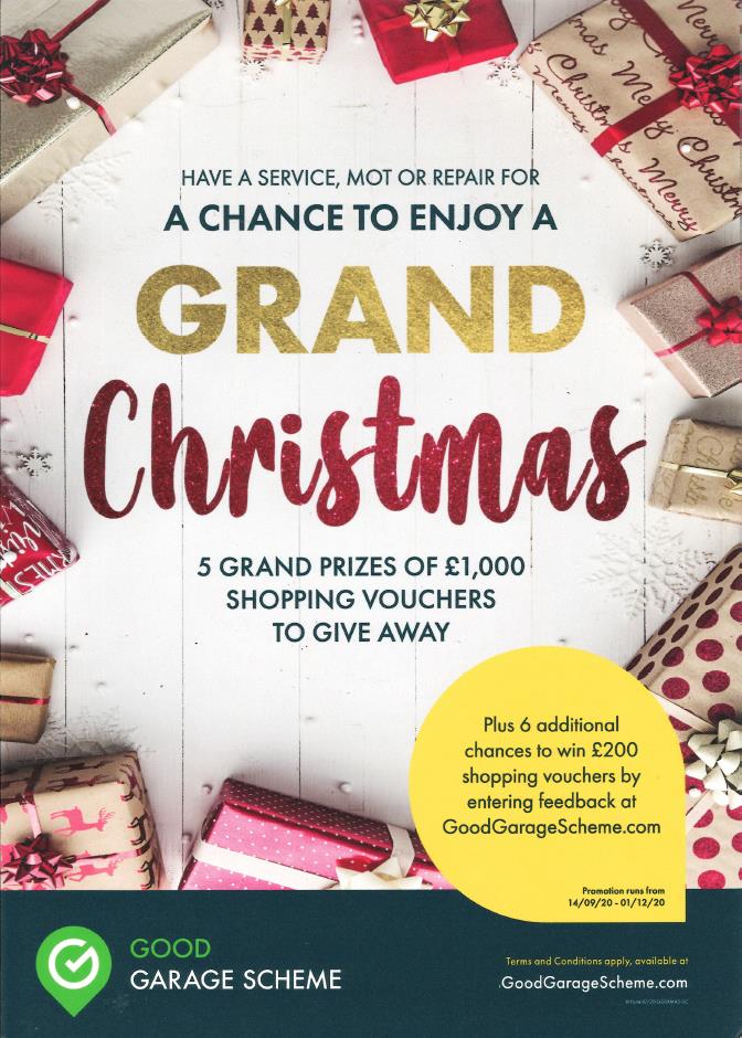 OrchardGarage's tweet photo. **WARNING** This post contains the 'C' word!! 🎅
Is it too soon to think about #Christmas!? From today, you could be in for a chance to win £1000 shopping vouchers with the @GoodGarages #GoodGarageScheme! All you need to do is leave us online feedback using a unique code that... https://t.co/Q9mH2L0SpO