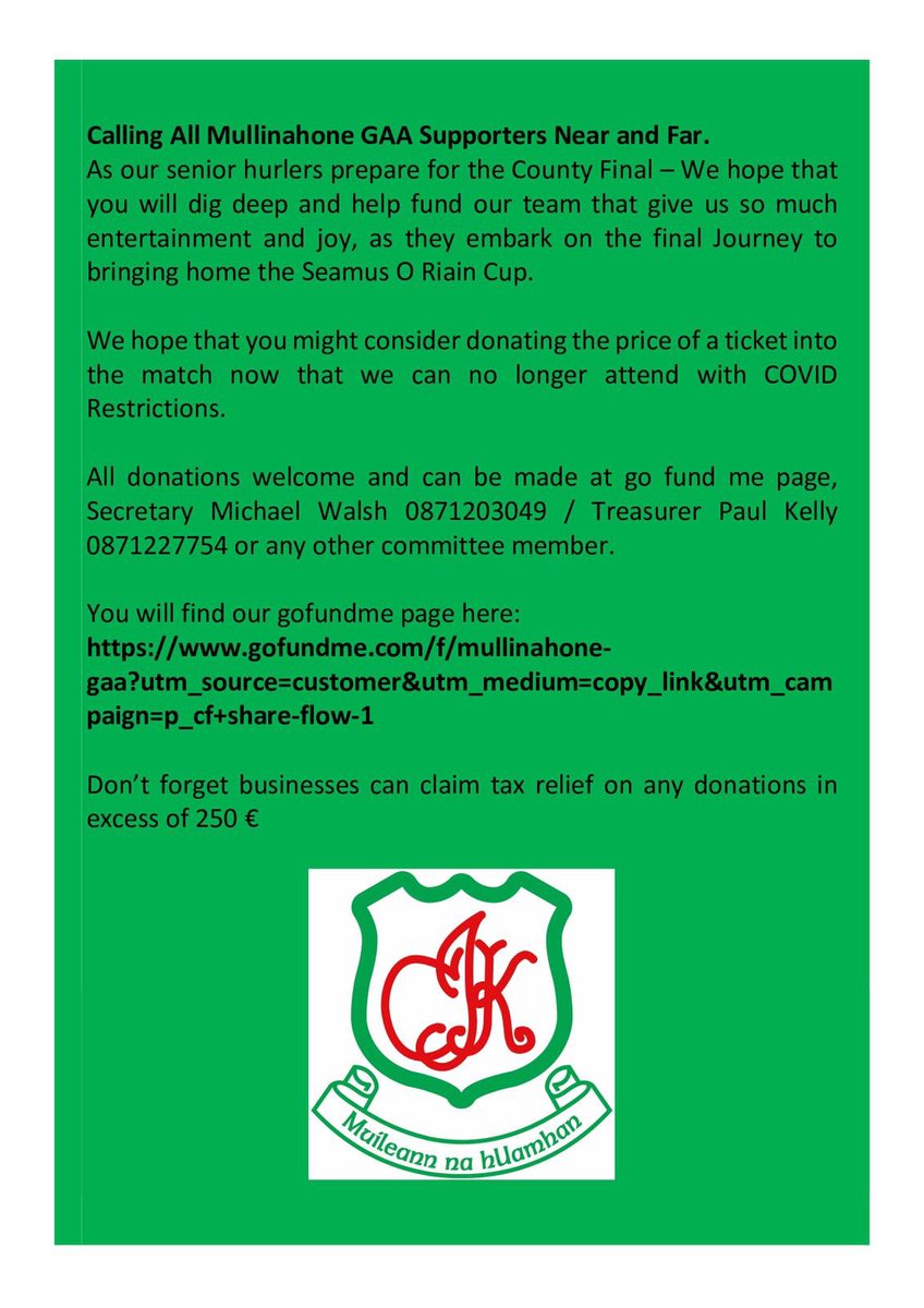 CJK Mullinahone GAA Club tweet media