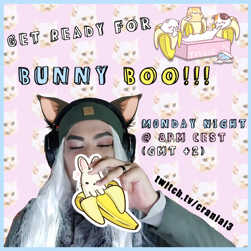 cranial3's tweet photo. It's Bunny Boo Monday time!!! Hopefully her skillz have improved.
#valorant #bunny #bunnygirl #drag #bunnyboo #cranial3 #twitch #twitchstreamers #kush_artworx #banana https://t.co/Ata9SavpR3