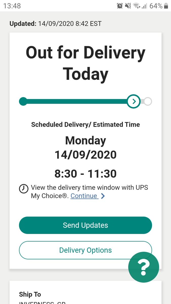 Beard_Mode_On's tweet photo. @UPSHelp_UK my delivery is now over two hours late. Appreciate the window is 'estimated' but still, two hours is quite a margin for error... https://t.co/bc6UxGTb4X