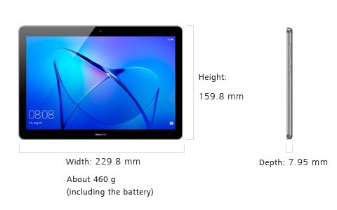 eCongoCD's tweet photo. Huawei MediaPad T3, coleur gris, caméra arrière 5MP, caméra frontale 2MP, résolution 1280x800, mémoire 16Go, RAM 2Go, 4G LTE - disponible à Kinshasa! Prix $250 - condition tout neuf! https://t.co/kRMRFO9ueL