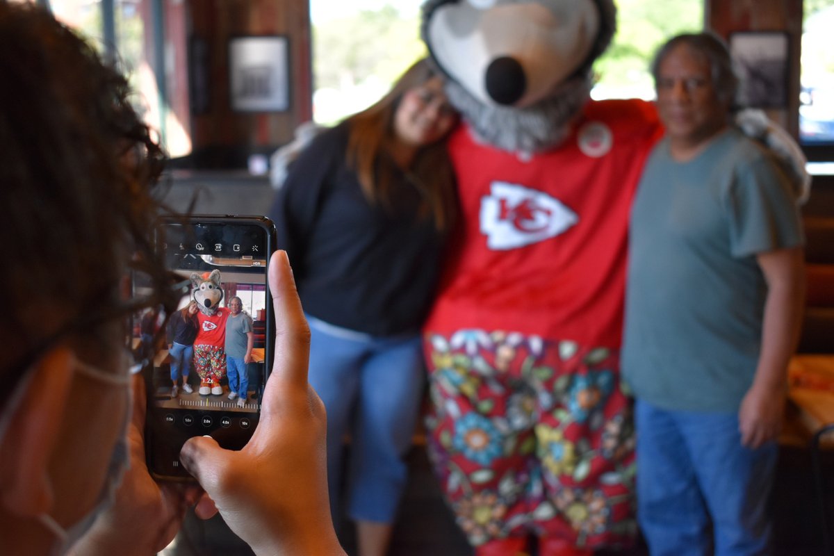 The_BigBiscuit's tweet photo. Who got their picture with KC Wolf this weekend? 🐺 We want to see them! 
.
@chiefs
@kcwolf
.
.
.
#biscuitnation #thebigbiscuit #kcwolf ##chiefskingdom #westportkc #chiefs #football #arrowheadstadium #chiefsnation #chiefsfootball #kc #kcmo #kansascity #breakfastkc #kcfoodie https://t.co/1Hyk9vOHNj