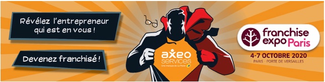 lesfranchises's tweet photo. #AXEO Services : le réseau sera présent au Salon #franchiseexpo Paris 2020
https://t.co/XinHsJovi1 https://t.co/h0wVc3X7fC