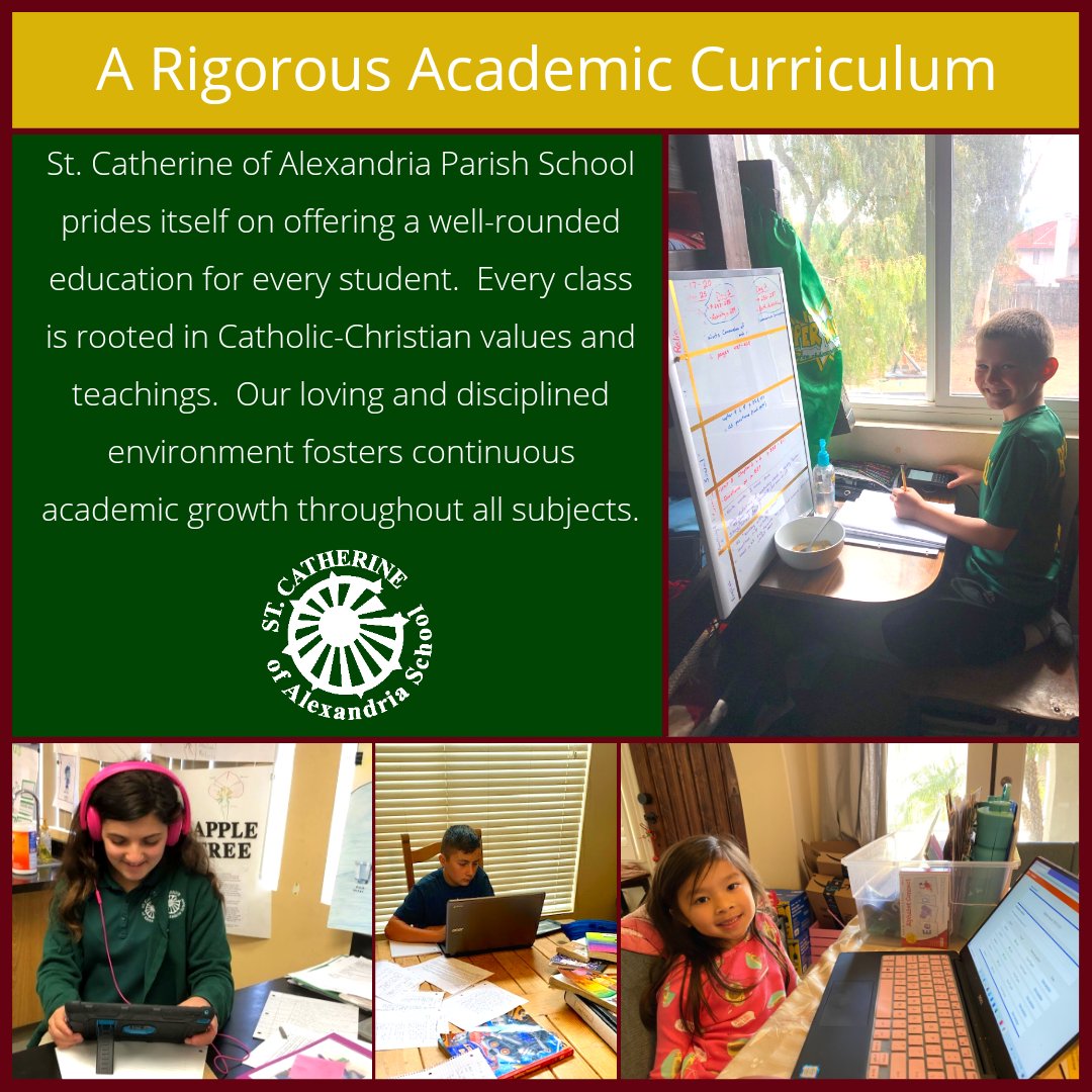 StCatherineRiv's tweet photo. We are committed to educating the whole child. Join us learn more about how we live out our mission at St. Catherine School. Tuesday, September 22nd at 1:00 P.M. via Zoom.  Send us a message for more information.  @sbdiocese @SBDioceseSchool @stcofa #Riverside #catholicschool https://t.co/6a3CsBh8Oi