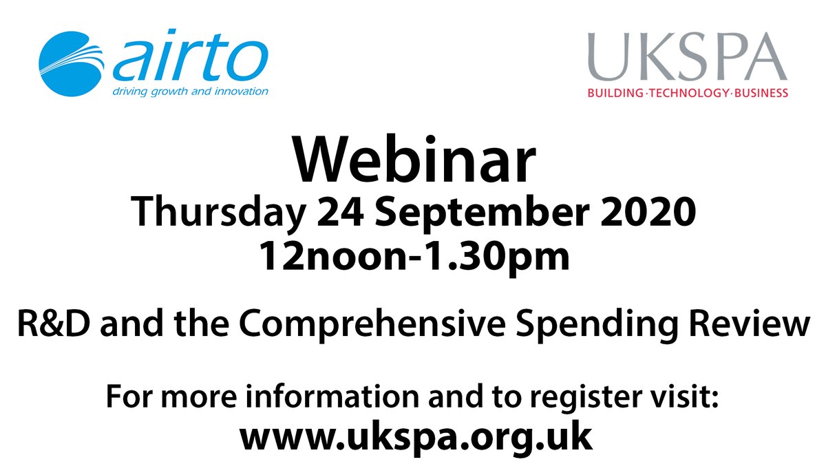 UKSPA's tweet image. Register to hear from Daniel Rathbone @sciencecampaign, Lee Hopley, @ERC_UK Dan Cochlin @NP_Partnership @ColetteOGTC &amp;amp; Iain Simpson @RandDSociety on lifting investment in R&amp;amp;D &amp;amp; how we can stimulate R&amp;amp;D for a more sustainable future #ukspa #airto #innovation #research #development