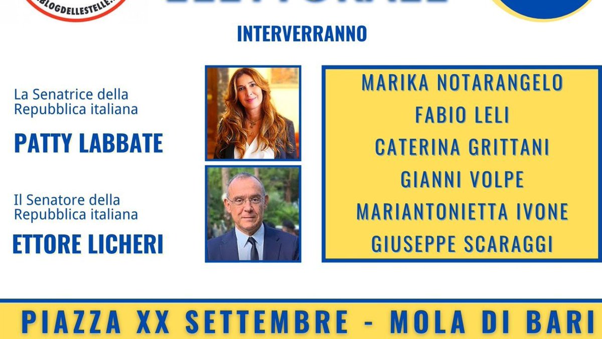 Patty_LAbbate's tweet photo. L'Italia ha bisogno di meno parlamentari, la Puglia invece ha sicuramente bisogno di cambiamento, di Antonella Laricchia! 
⭐️⭐️⭐️⭐️⭐️
@AntoLari1986 https://t.co/7dw5e7rxA8
