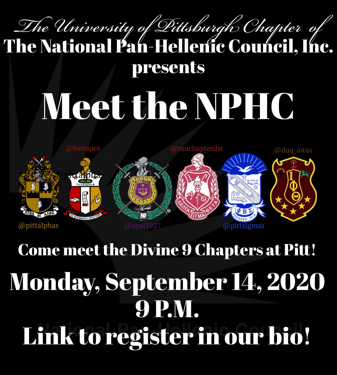 University of Pittsburgh NPHC tweet media