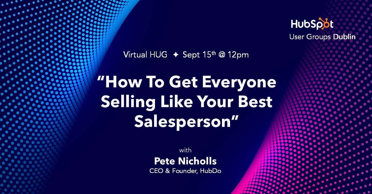 *1 DAY TO GO*
Last chance to register for our virtual #HUG tomorrow! 
Join to hear from the CEO &amp; Founder of <a href="/hubdo/">HubDo</a> - Pete Nicholls.🙌 
Register here > mountarbor.io/nexthug
📅TUE, Sept 15 @ 12pm IST

#HubSpot #HubSpotUserGroup #InboundSales #GrowYourBusiness #RemoteSelling
