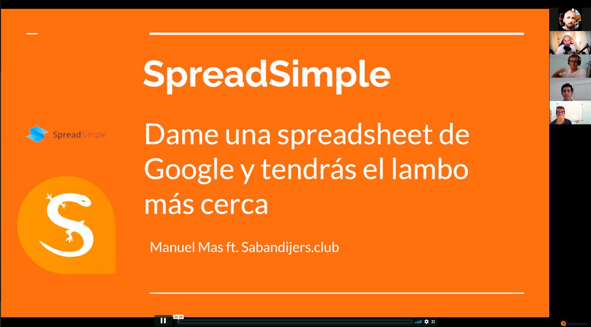 sabandijersclub's tweet photo. 😱#SpreadSimple: Creando webs desde hojas de Cálculo con @manoletux
🚀¿Crear webs de #afiliados en 17 minuto? ¿Dónde hay que firmar? Mírate este video que te dejará indiferente… o no.
👉https://t.co/V8Tftn6VGp https://t.co/FBteKN89DA