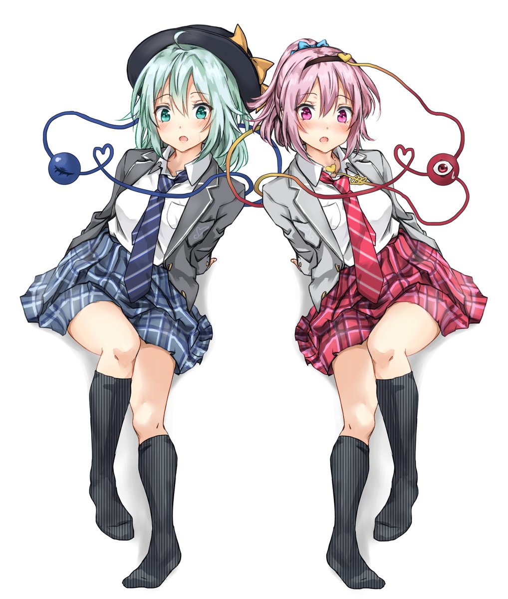 古明地こいし ,古明地さとり 「東方学園シリーズ再掲
jk こいしちゃん
jk さとり様
姿が見えてないと油断し」|天城のイラスト
