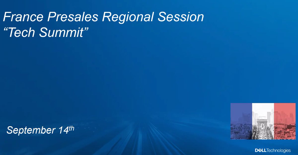 The France Presales Regional session #DellTechSummit is starting !!!
100 Presales #ASE #UDS #DPS #SPSS ready to #CreateTheDigitalFuture !!! 
<a href="/DellTechFrance/">Dell Technologies France</a> <a href="/bertiestrong/">Bertrand Lalanne</a> <a href="/Rahm_C/">Rahmani Cherchari</a> <a href="/n_jumel/">Nicolas Jumel</a> <a href="/EricBezille/">Eric Bezille</a> <a href="/Noham_m/">Noham MEDYOUNI</a> @chgambin <a href="/AdrMcDonald/">Adrian McDonald</a> @JpNussbaumer <a href="/StephaneatDell/">Stéphane Huet</a>