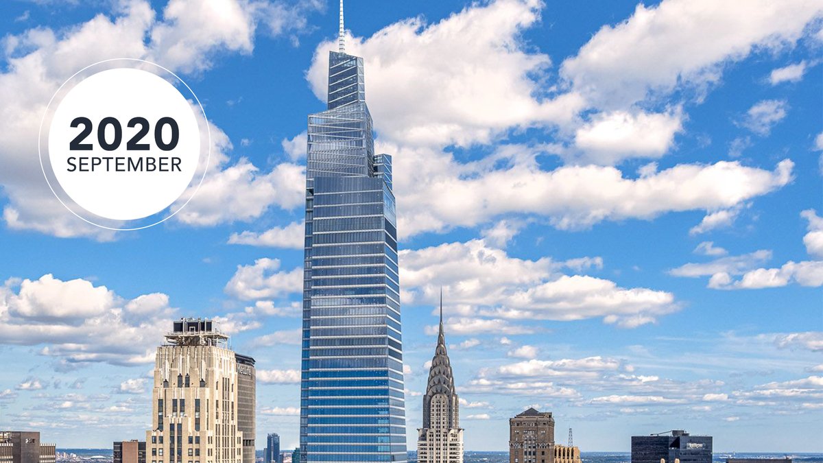 one_vanderbilt's tweet photo. September 14, 2020: Today we celebrate a monumental achievement built by New Yorkers for New Yorkers. After decades in the making, #OneVanderbilt is ready to shine. The future of New York has never looked brighter. https://t.co/xdn63hQPXd