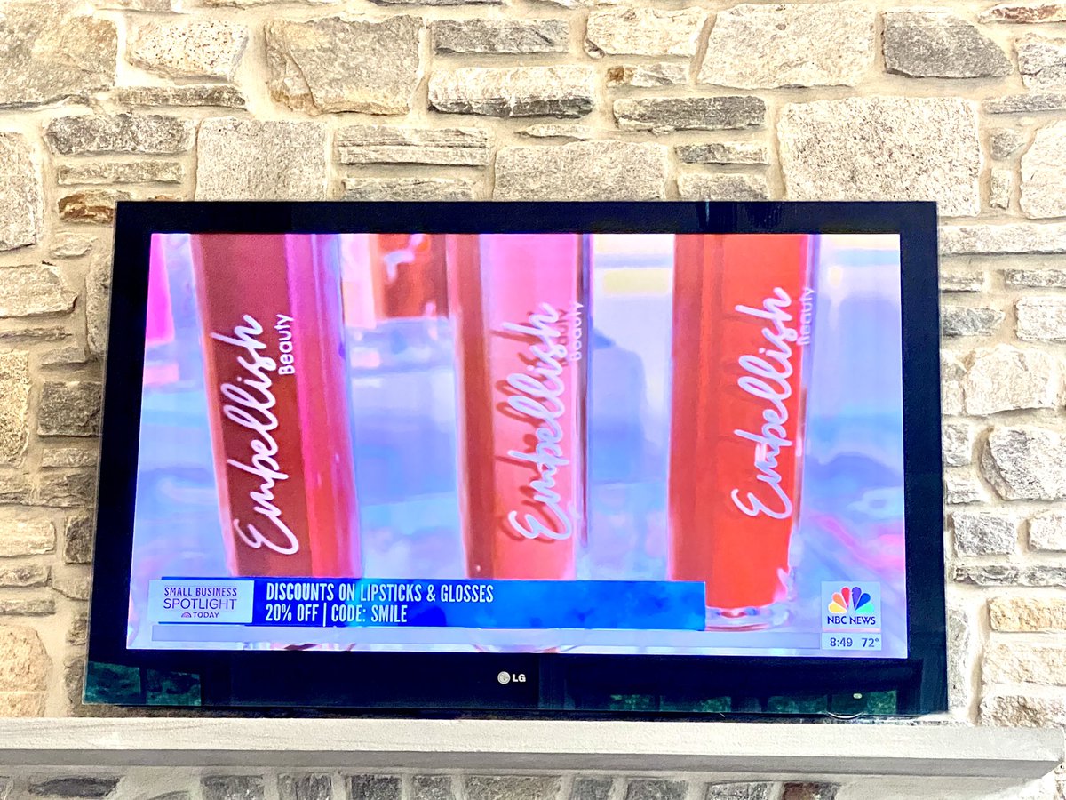 As featured this morning with Jill Martin on NBC’s The Today Show, 20% off all lipsticks on EmbellishBeauty.Store use Coupon Code SMILE at checkout.  Congratulations owner Marcia Williams! <a href="/TODAYshow/">TODAY</a> @makeupbyembellish 
#lipstick #lipgloss #makeup <a href="/Embellishmylook/">Marcia Williams</a> #bipoc