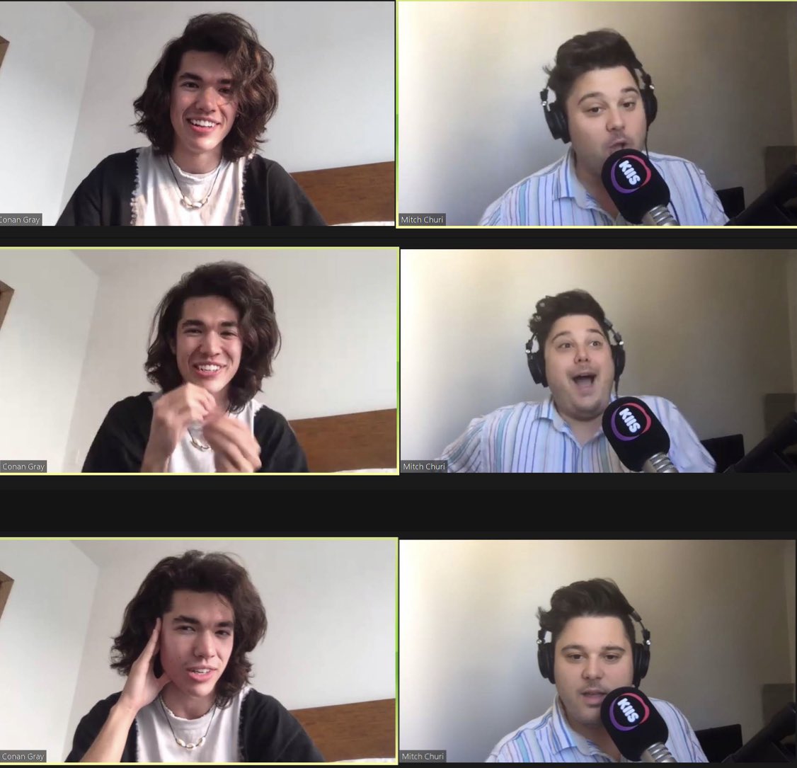 KIIS1065's tweet photo. The one and only @conangray hangs out on #KIISNights @MitchChuri THIS THURSDAY 9:30p AEST. Don’t miss it! #conangray #KidCrow https://t.co/f9eTInoFpL