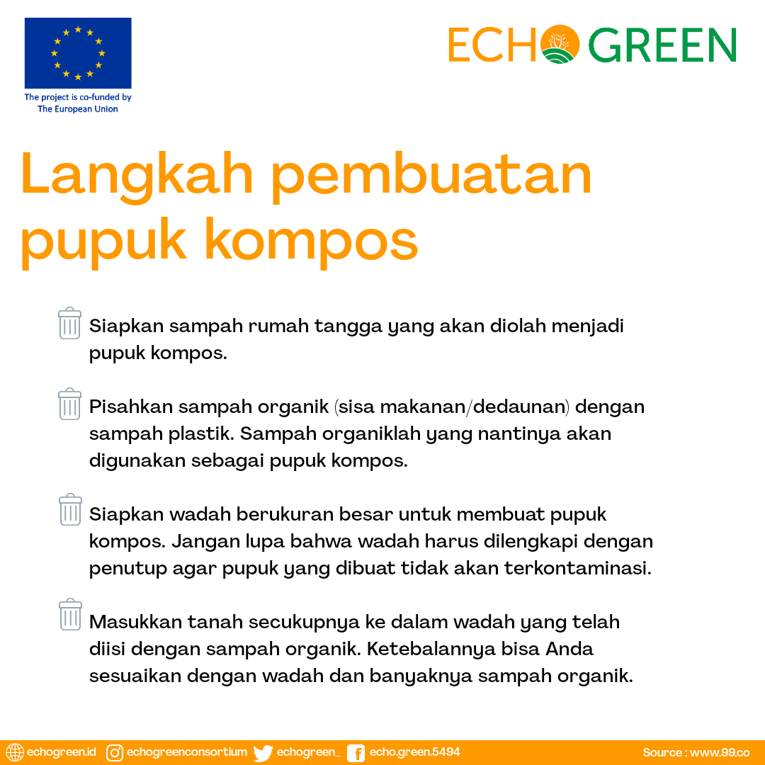 echogreen_'s tweet photo. 🌱Langkah Pembuatan Pupuk Kompos🌱

Sumber : https://t.co/t41JxkFwz3 (https://t.co/HhHrLN3kmx)

#echogreen
#petaniperempuan
#petanimuda
#pertanianberkelanjutan https://t.co/53kc1OzvZ4
