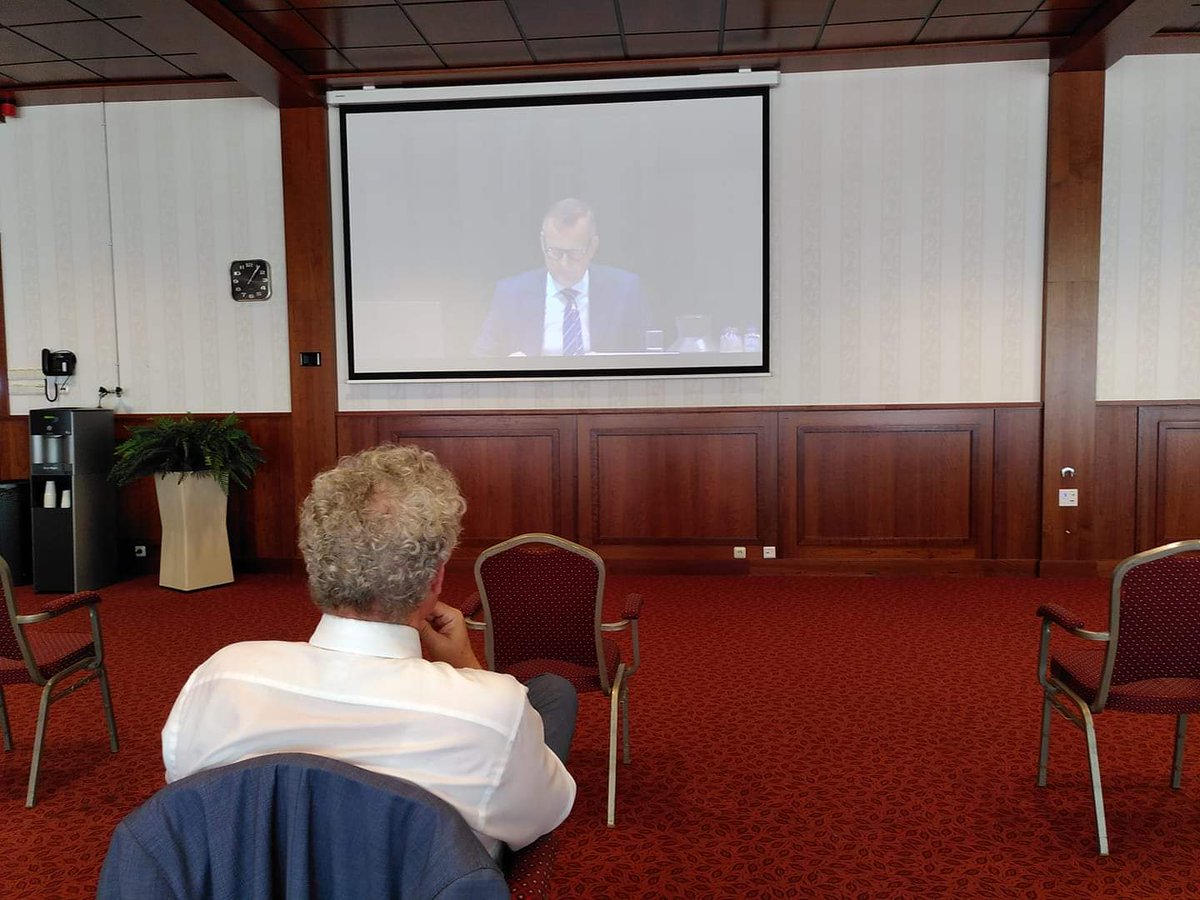 Aanwezig bij de vergadering van Provinciale Staten NH bij hotel Zuiderduin in Egmond