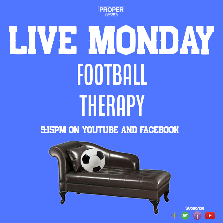 ProperSport's tweet photo. 3 MIN COUNTDOWN!

Join @TherapyFooty @SamBrydges @Dom_Leeds.

Watch on YouTube/Facebook!

https://t.co/Swj5fwvnSo

Got something to say about your side?

Join the show 

https://t.co/cSUoeLUSDQ

Must wear headphones!

#LFC #EFC #AFC #MUFC #LCFC #LUFC #NUFC #THFC #MCFC #CFC #WHUFC https://t.co/Uky4jhxliT