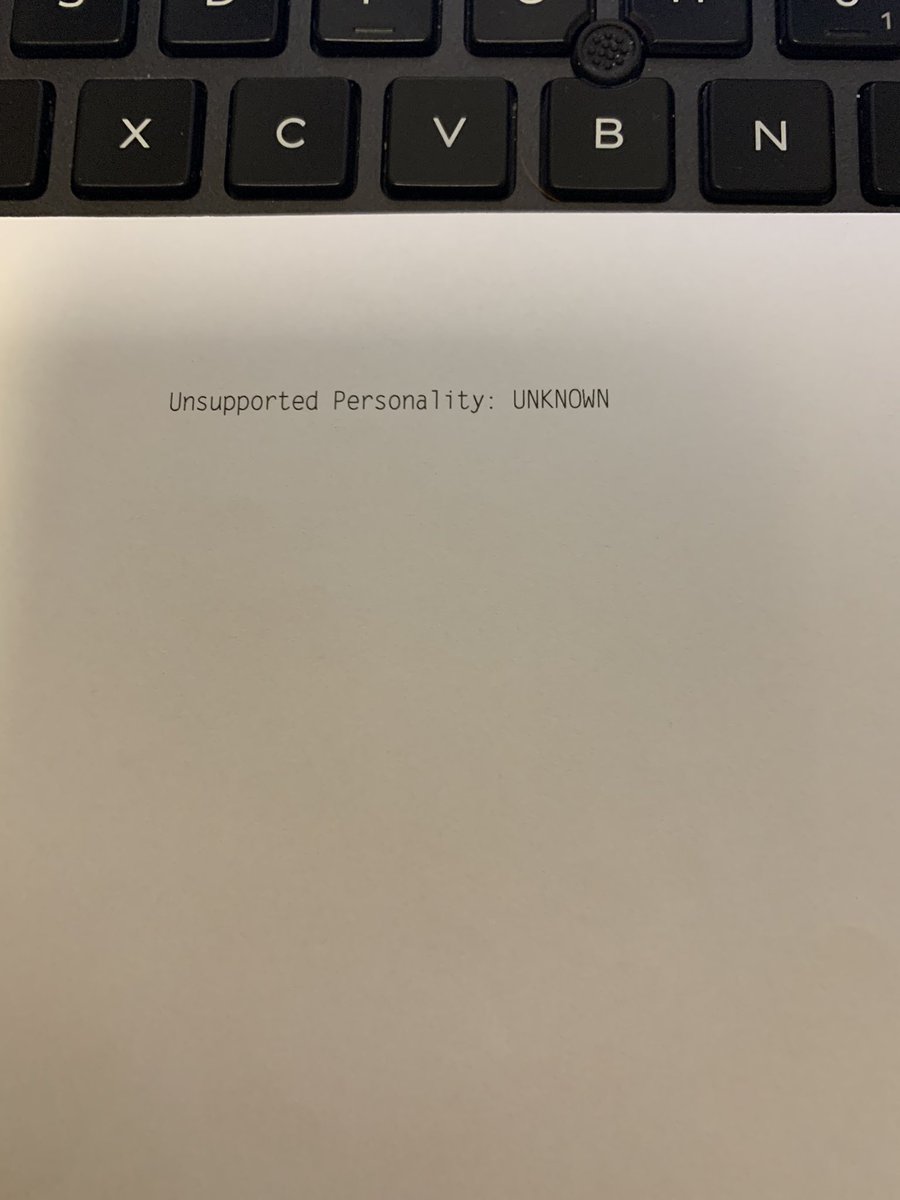 Summoning_Stone's tweet photo. #boardmeeting you know you are going to have a bad day when the printer just prints this out over and over!! https://t.co/PtKxS9kxzg