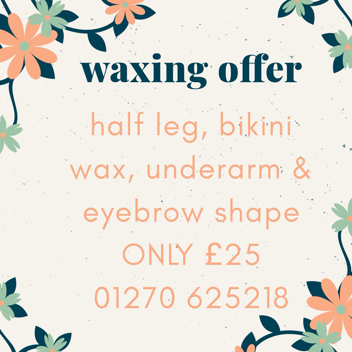 WAXING OFFER with Jenny &amp; Sophie M
Half Leg Wax, Bikini Wax, Underarm &amp; Eyebrow Shape £25 (usually £45)

Please call 01270 625218 or email relax@madisonspa.co.uk to book #waxing #offer #cheshire
