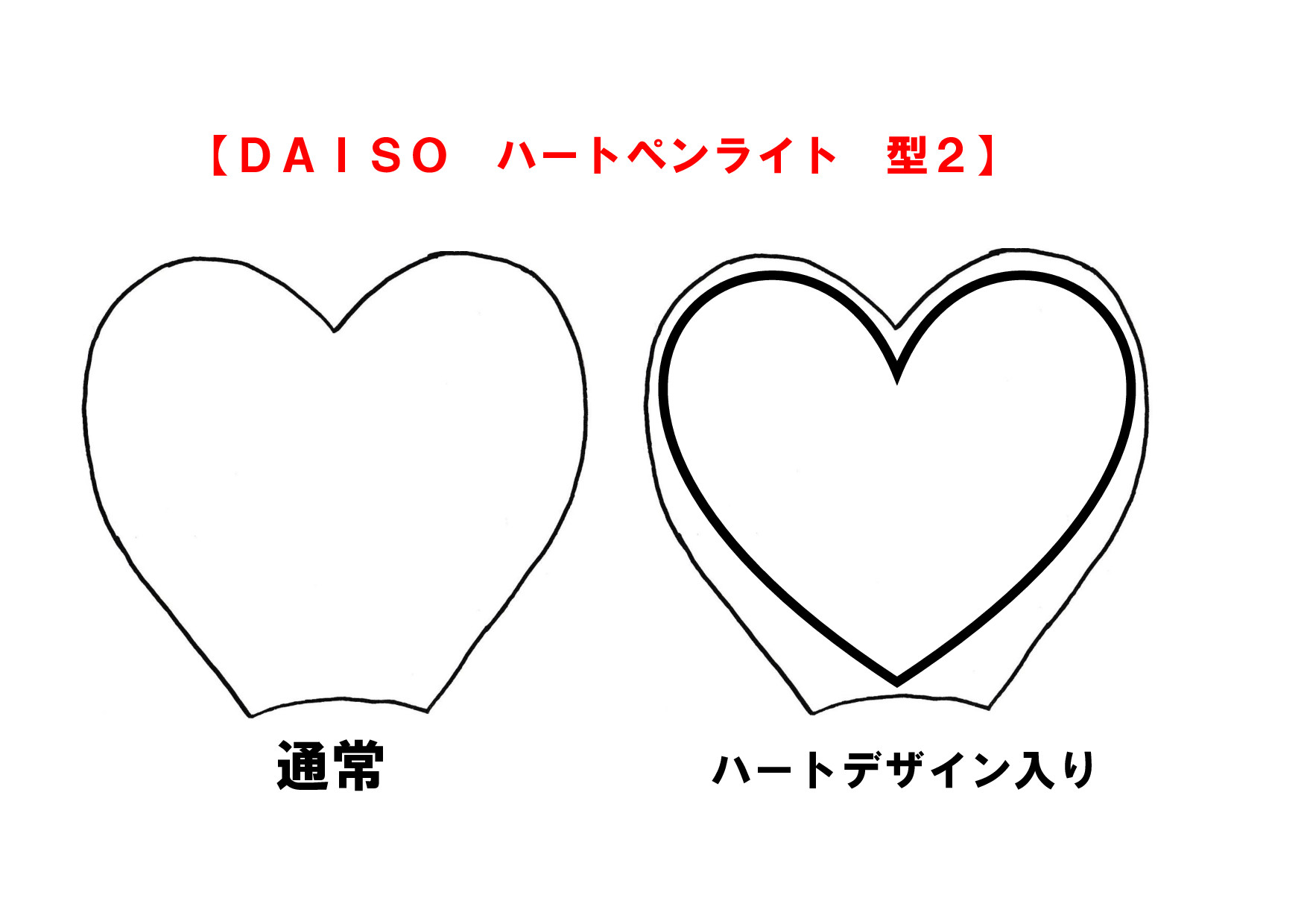 ちばゆき キンブレシート 参考までに ｄａｉｓｏ の ハート ペンライト 中身のキンブレシートの大きさ 中身のキンブレシートの型 通常分 ハート枠分 ２種類 ライブライト コンサートライト T Co Faiafgvnyu Twitter