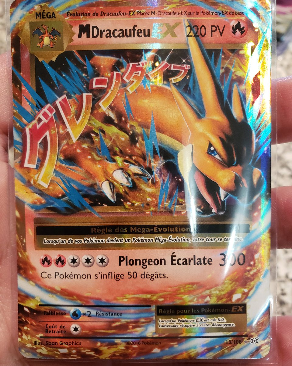 RensCollectible's tweet photo. Did someone say French Mega Charizard EX?! #Pokemon #PokemonTCG #PokemonCards #Charizard #MegaCharizard #MegaCharizardEX #CharizardEX #French #FrenchPokemon #Evolutions #PokemonEvolutions https://t.co/sDaCHAENdQ