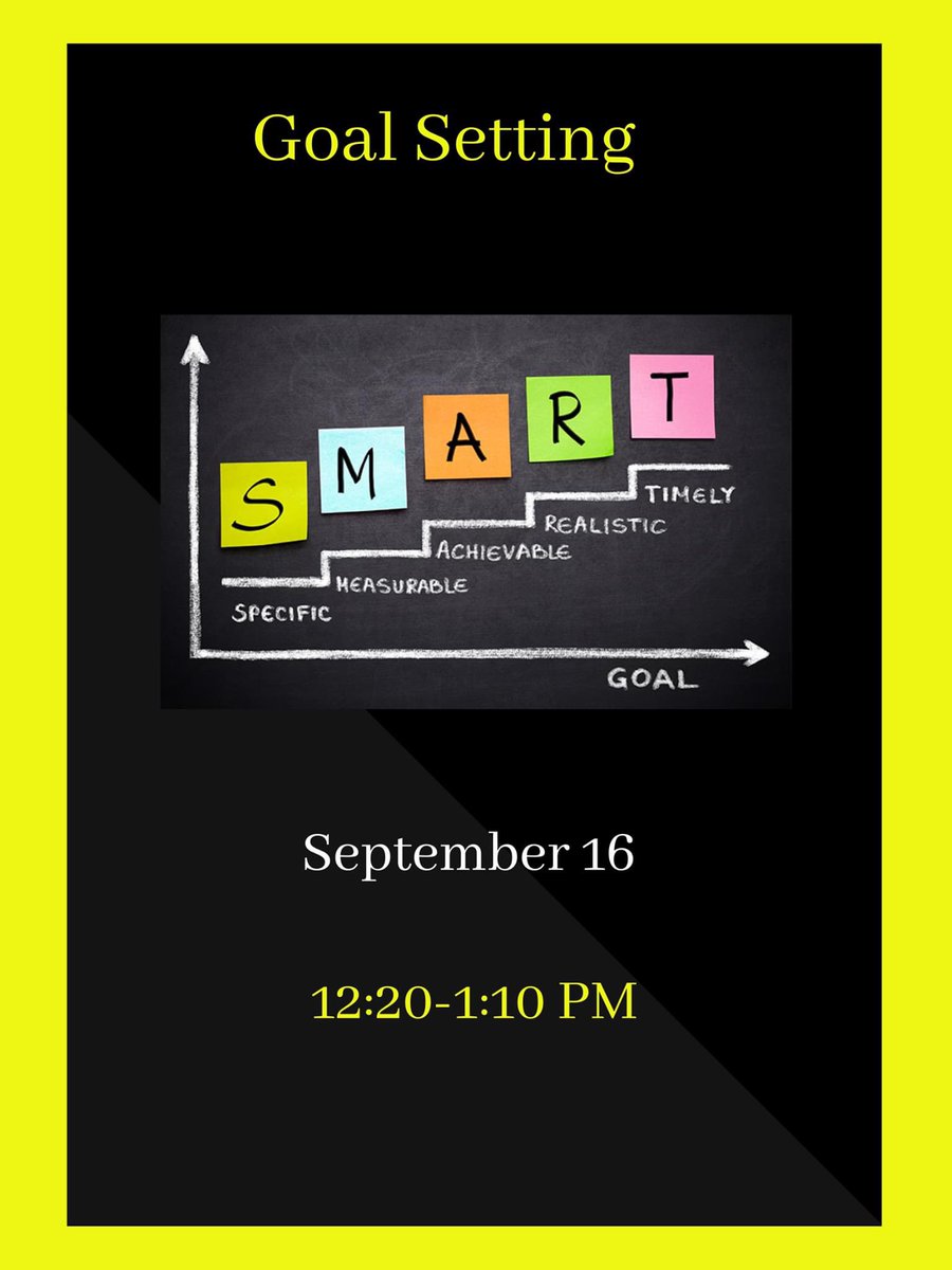 PSNKsuccess's tweet photo. Workshop Wednesday presents Goal Setting this Wednesday at 12:20 PM. 

Join us: Zoom; https://t.co/dGJZh9PmHx
Password: 009393
#psnk https://t.co/9mAA1wGMtn