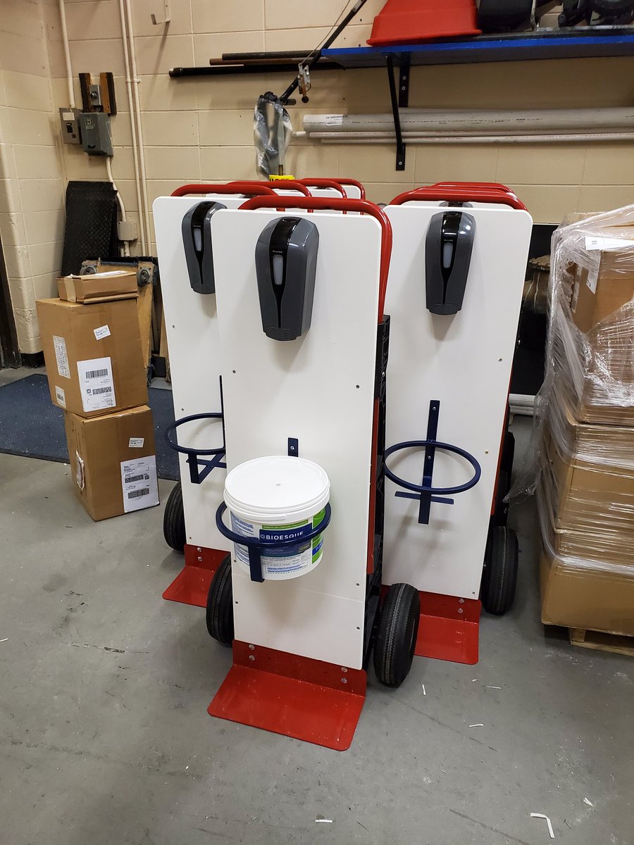 Portable sanitation stations ready for sports, gym classes and recess!!