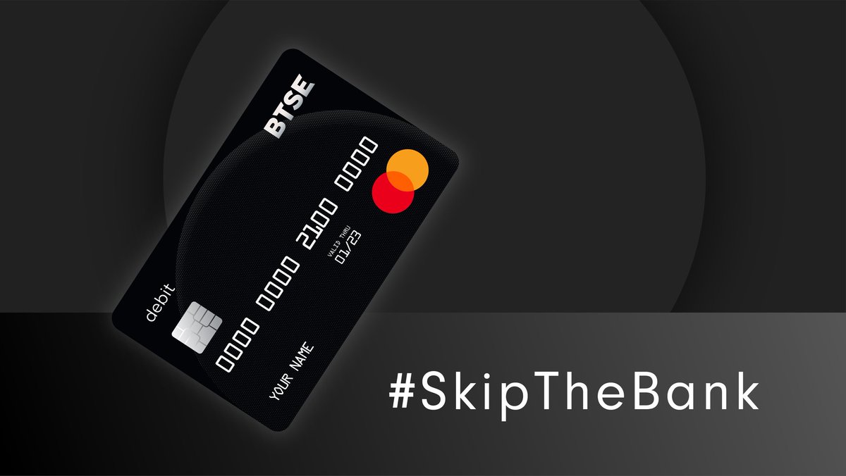BTSE_Official's tweet photo. Did you know:
The BTSE debit card has the highest daily withdrawal & monthly spending limits compared to other crypto debit cards. You can withdraw up to €2,000 daily & spend up €100,000/month using the BTSE debit card.
#SkipTheBank, get yours today: https://t.co/BbrrOC3DeA https://t.co/m15T3rodVQ