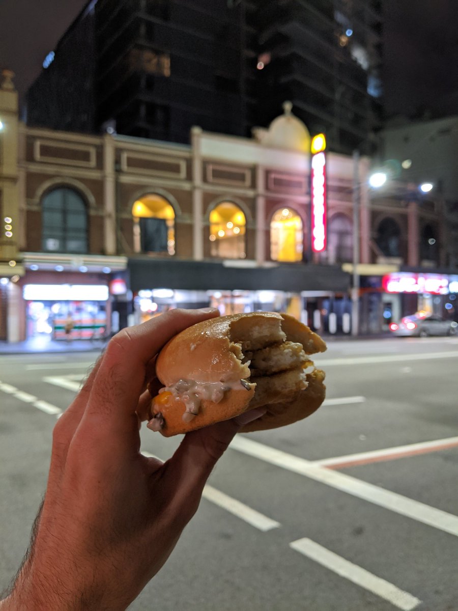 sydney's lights shine bright at night  and with the perfect accompaniment, a filet-o-fish