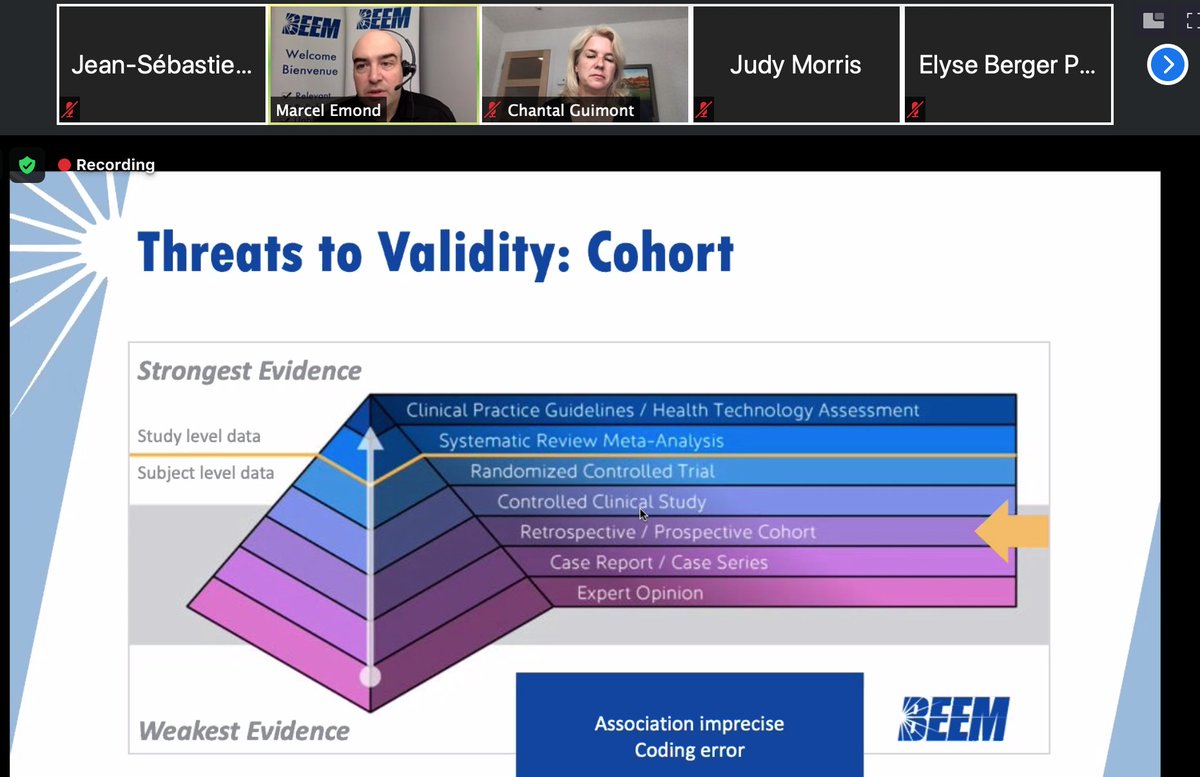 #QueBeem20 version COVID! C’est commencé! #serevirersurundixcent #EBM <a href="/ElysePelletier/">Elyse B. Pelletier</a> @marcel_mond <a href="/BEEMcme/">Best Evidence in EM</a>